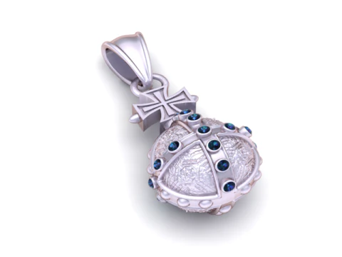 Cross Egg Pendant 3D Printable Mode 3D Print Model