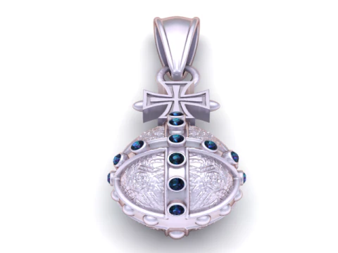 Cross Egg Pendant 3D Printable Mode 3D Print Model