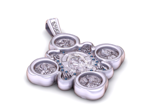 Model do druku 3D ze złotego wisiorka 3D Model do druku 3D