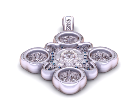 Model do druku 3D ze złotego wisiorka 3D Model do druku 3D