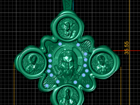 Model do druku 3D ze złotego wisiorka 3D Model do druku 3D