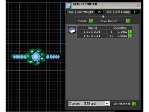 डायमंड फ्लावर रिंग 3डी प्रिंट करने योग्य मॉडल 3D प्रिंट मॉडल