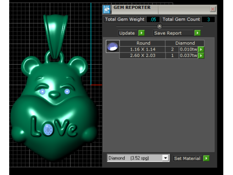 Teddy Love-hanger 3D-afdrukbaar model 3D printmodel