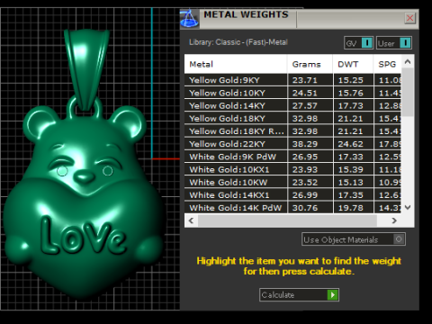 Teddy Love-hanger 3D-afdrukbaar model 3D printmodel