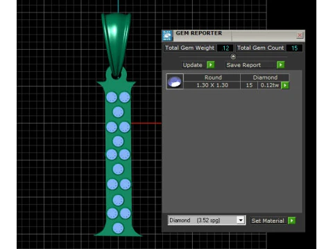 Letter I Pendant 3D Printable Model 3D Print Model