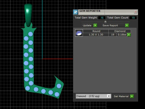 Letter L Pendant 3D Printable Model 3D Print Model
