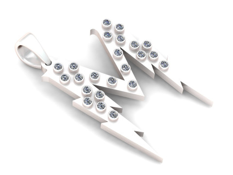 M Harfi Kolye 3D Yazdırılabilir Model 3D Baskı Modeli