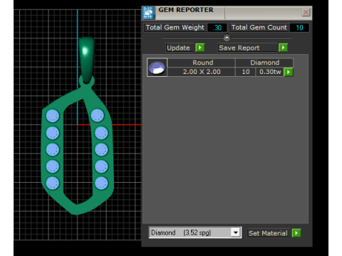 알파벳 O 펜던트 3D 인쇄 가능한 모델 3D 프린트 모델