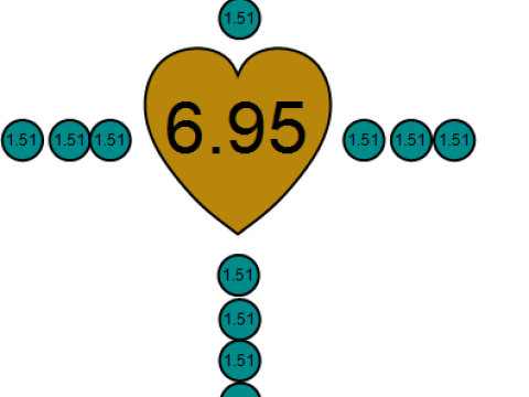 크로스 하트 펜던트 3D 인쇄 가능 모델 3D 프린트 모델