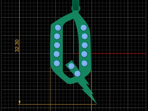 Letter Q 펜던트 3D 인쇄 가능 모델 3D 프린트 모델