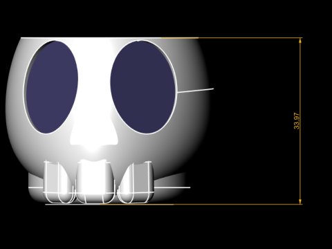 Tasse de bloc de crâne modèle imprimable en 3D Modèles 3D en vedette