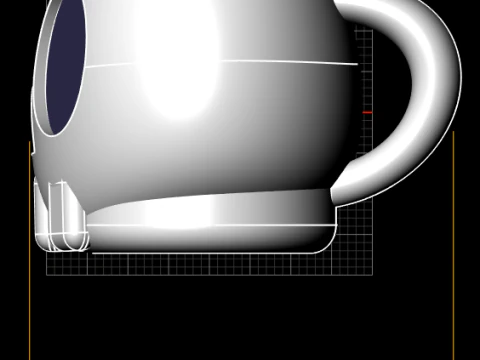 Skull Block Mug 3D Printable Model 3D Print Model
