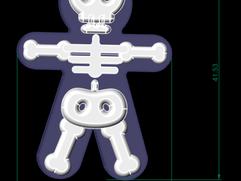 万圣节骷髅鞋 3D 可打印模型 3D 打印模型