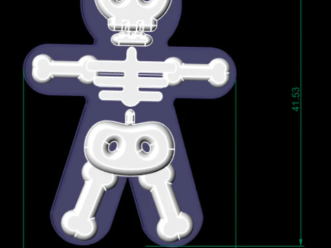 Halloween Skeleton Shoe 3D Printable Model 3D Print Model