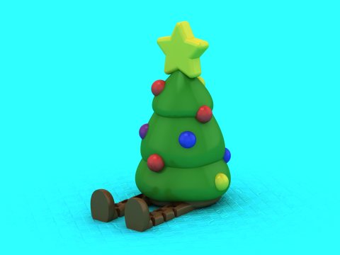 Noel Ağacı Oyuncak 3D Yazdırılabilir Model 3D Baskı Modeli