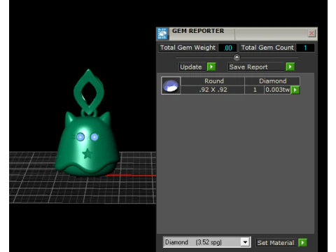 Cat Star Charm 3D Printable Pendant Model 3D Print Model