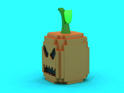 Gestapeltes Kürbis-Totem 3D-druckbares Modell 3D Druckmodell