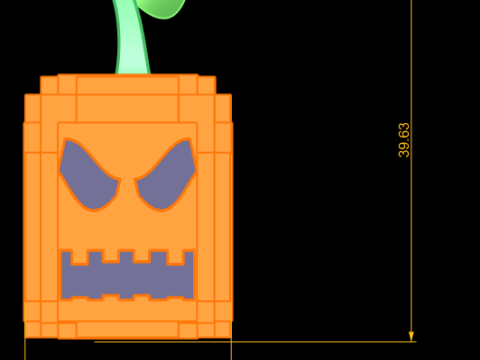 Gestapeltes Kürbis-Totem 3D-druckbares Modell 3D Druckmodell