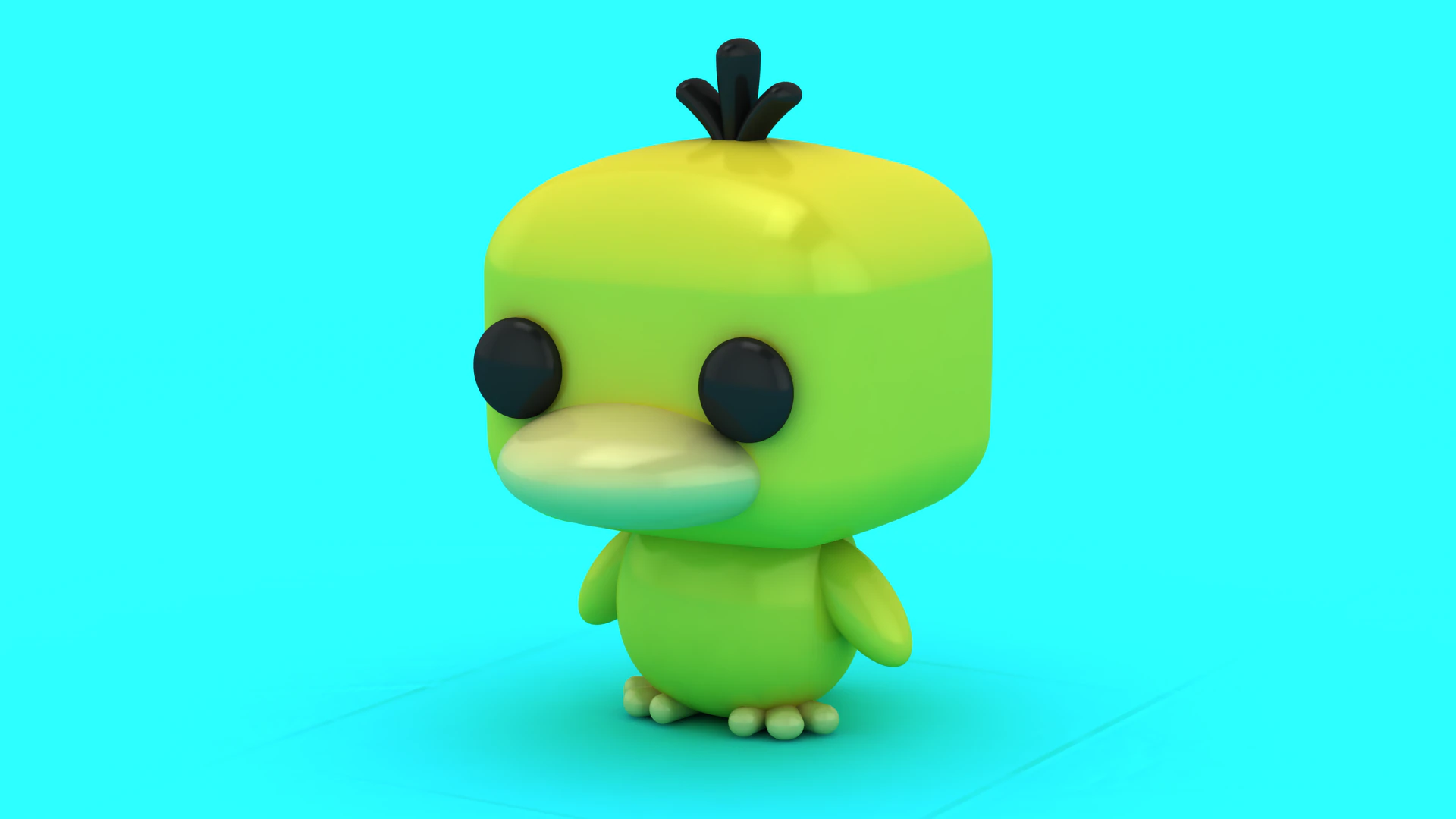 Stylized Duck Toy Duo 3D Printable Model 3D Print Model .c4d .max .obj .3ds .fbx .stl .blend 