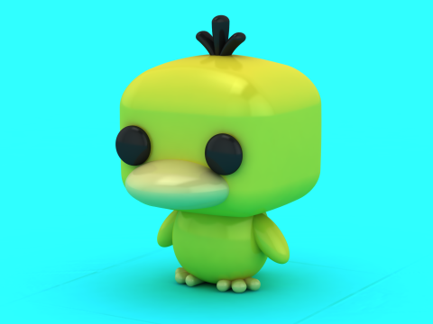 Duo de jouets de canard stylisé modèle imprimable en 3D Modèles 3D en vedette