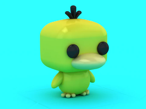 Stylized Duck Toy Duo 3D Printable Model 3D Print Model