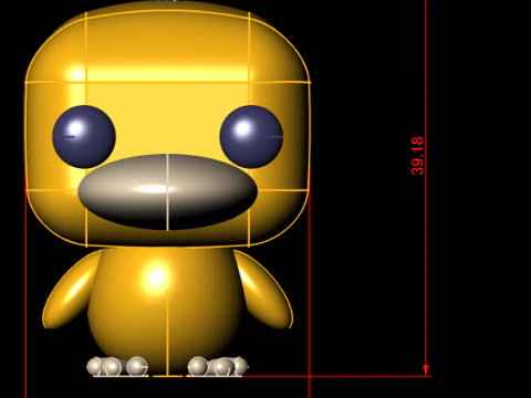 Stylized Duck Toy Duo 3D Printable Model 3D Print Model