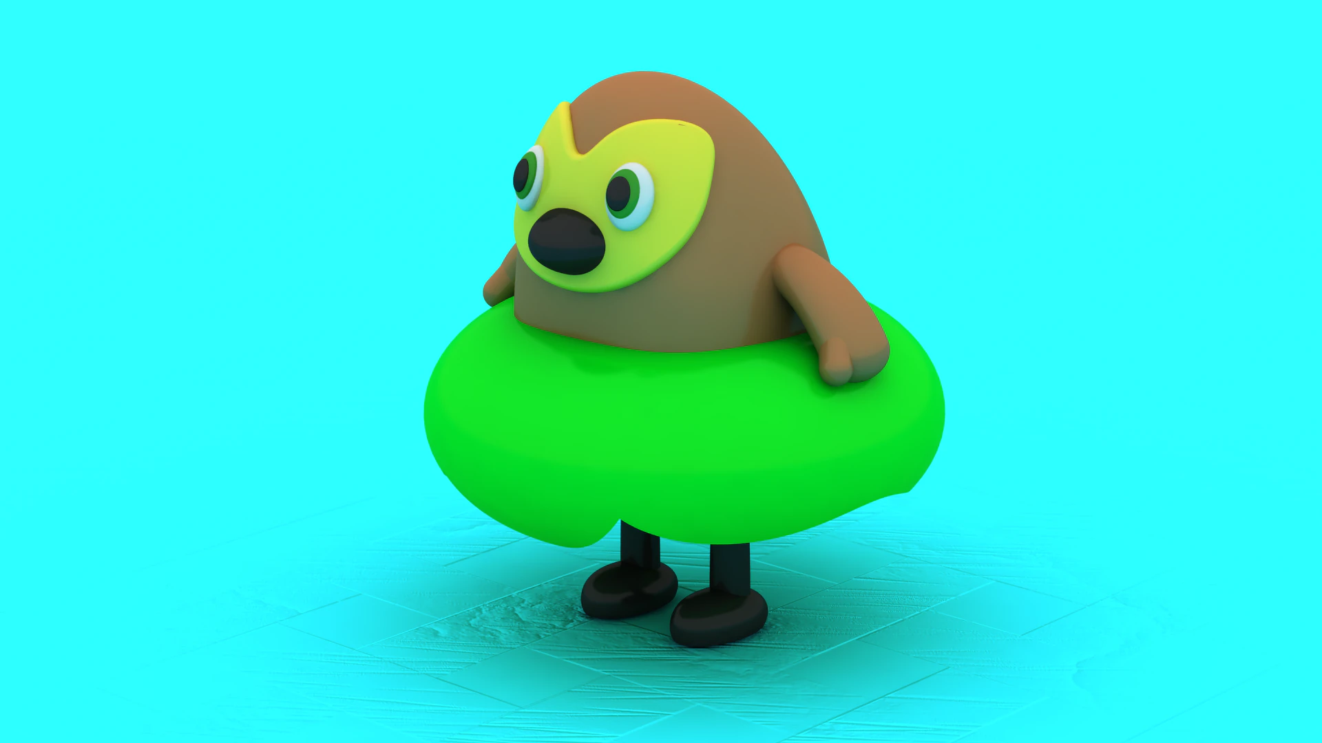 Cute Egg Toy 3D Printable Model 3D Print Model .c4d .max .obj .3ds .fbx .stl .blend 