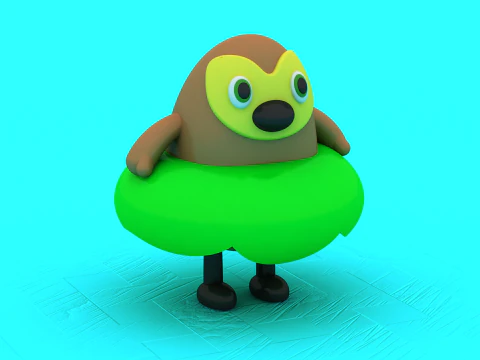 Cute Egg Toy 3D Printable Model 3D Print Model