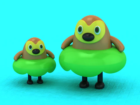 Cute Egg Toy 3D Printable Model 3D Print Model