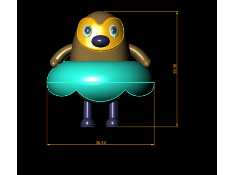 Cute Egg Toy 3D Printable Model 3D Print Model