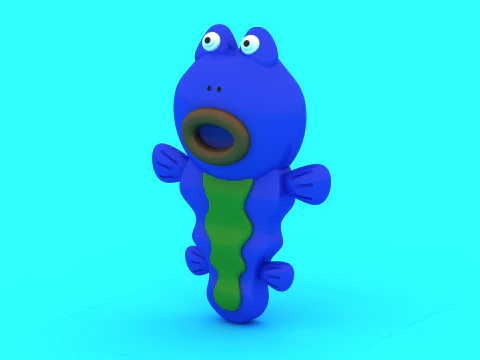 Funky Frog Toy Duo 3D Printable Character Set 3D Print Model