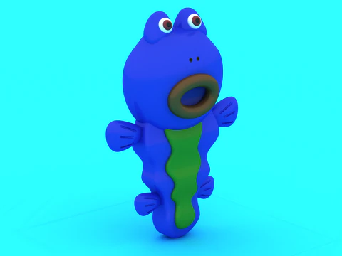 Funky Frog Toy Duo 3D Printable Character Set 3D Print Model