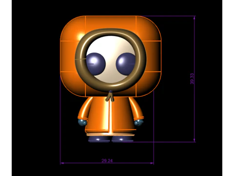 Hooded Park Style Vinyl Toy Figure Collectible 3D Printable Model 3D Print Model