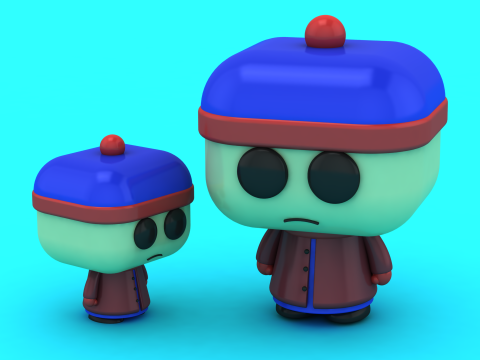 Mainan Vinil Anak Kota Musim Dingin Figur Koleksi Cetak 3D Bergaya Stan Model Cetak 3D