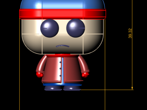 Winter Town Boy vinyl speelgoed Stan-stijl 3D printbaar verzamelfiguur 3D printmodel