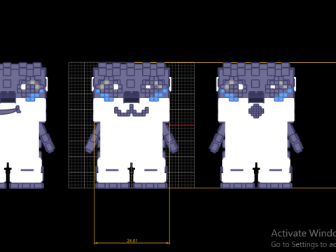 Modelo 3D para impressão Voxel Penguin Trio Modelo de Impressão 3D