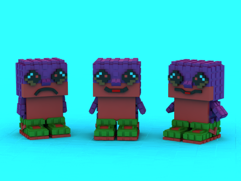 Schattig wezen speelgoed 3D afdrukbaar model 3D printmodel