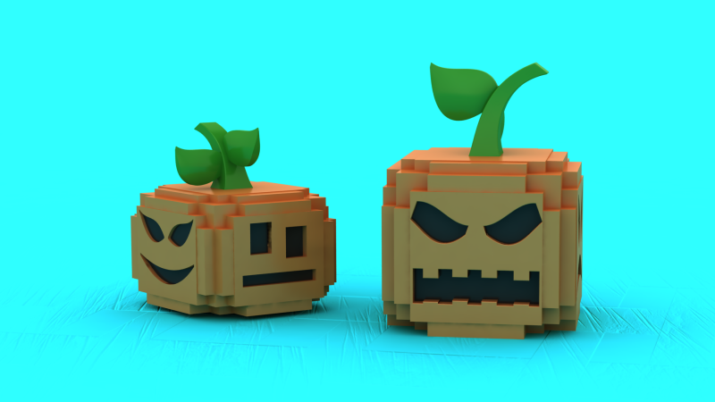 Злая игрушка-тыква 3D модель для печати 3D Принт Модель .c4d .max .obj .3ds .fbx .stl .blend 