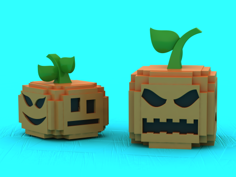 Boze pompoen speelgoed 3D afdrukbaar model 3D printmodel