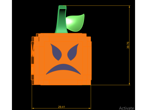 Злая игрушка-тыква 3D модель для печати 3D Принт Модель