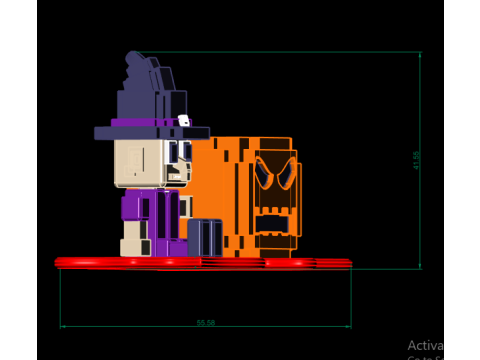 Magic Man with Pumpkin 3D Printable Toy Model 3D Print Model