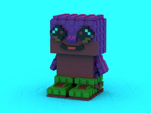 Smiling Creature Toy 3D Printable Model 3D Print Model