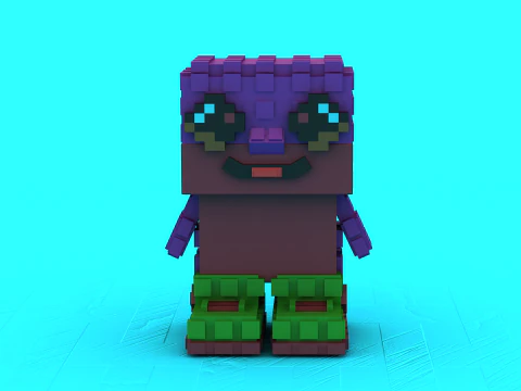 Smiling Creature Toy 3D Printable Model 3D Print Model