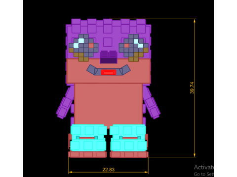 笑顔の生き物のおもちゃ 3D 印刷可能モデル 3Dプリントモデル