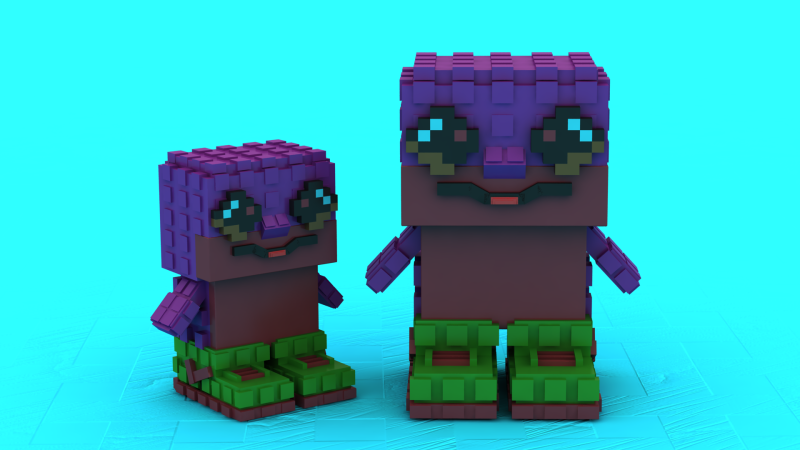 乐高角色玩具 3D 打印模型 3D 打印模型 .c4d .max .obj .3ds .fbx .stl .blend 