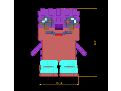 乐高角色玩具 3D 打印模型 3D 打印模型