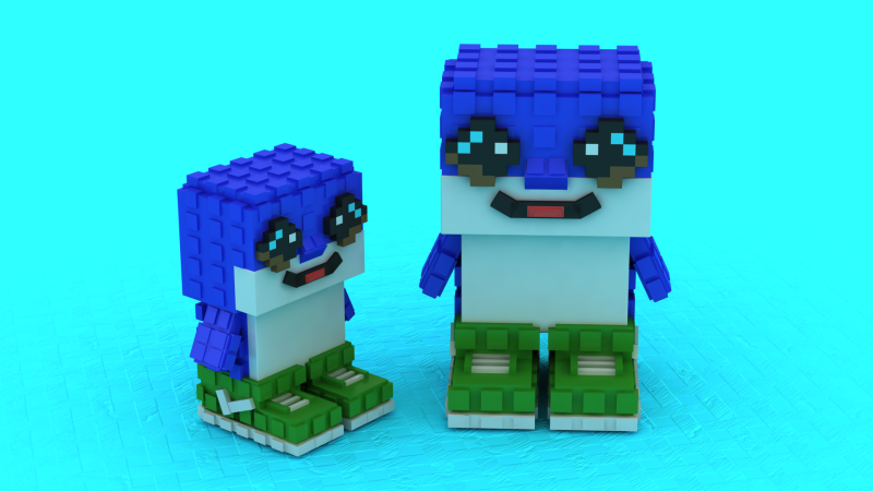 Blue Dolphin Smile Toy 3D Printable Model 3D Print Model .c4d .max .obj .3ds .fbx .stl .blend 