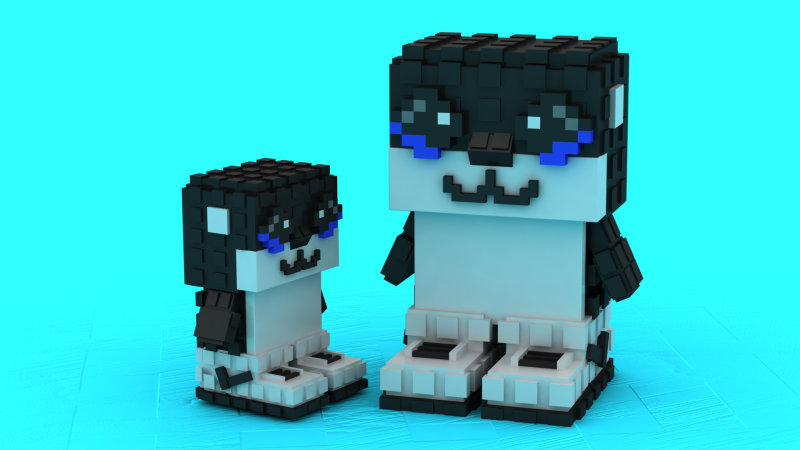 Cute Emotional Penguin Toy 3D Printable Model 3D Print Model .c4d .max .obj .3ds .fbx .stl .blend 