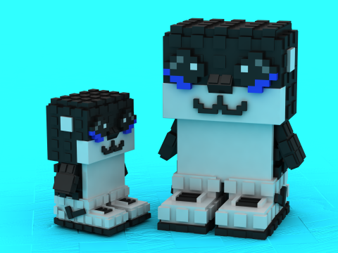 Modelo para impressão 3D de brinquedo de pinguim emocional fofo Modelo de Impressão 3D