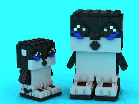 Modelo para impressão 3D de brinquedo de pinguim chocante Modelo de Impressão 3D